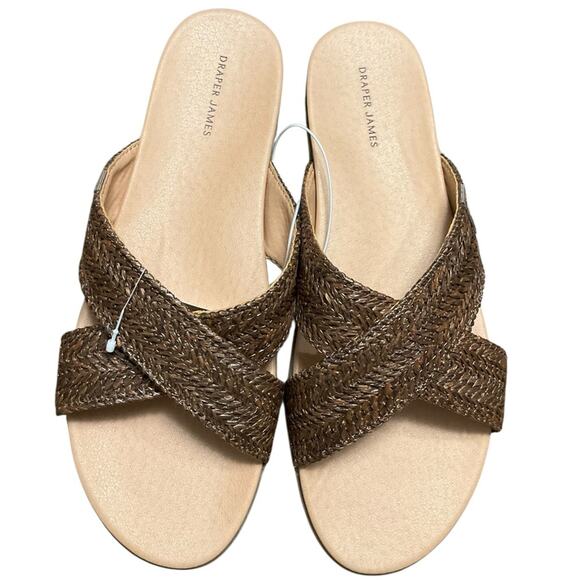 Draper James Women’s Brown Woven Sandals Size 9 NIB NEW - Picture 5 of 6